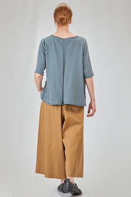 long and wide t-shirt in plain cotton knit - KNIT KNIT 