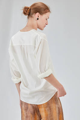 long and wide shirt in light washed cotton muslin - 6167 STUDIO SHIRT 