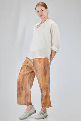 long and wide shirt in light washed cotton muslin - 6167 STUDIO SHIRT 