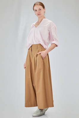 long and wide shirt in light washed cotton muslin - 6167 STUDIO SHIRT 