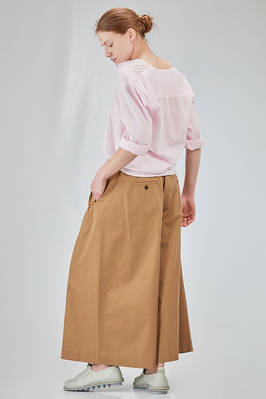long and wide shirt in light washed cotton muslin - 6167 STUDIO SHIRT 