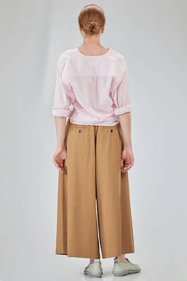 long and wide shirt in light washed cotton muslin - 6167 STUDIO SHIRT 