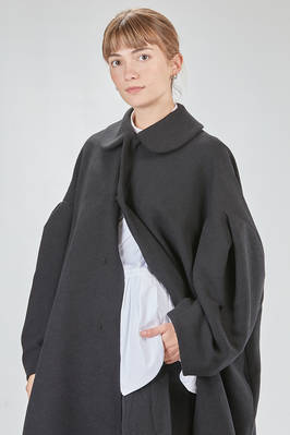 long and wide coat in polyester cloth - COMME des GARÇONS - COMME des GARÇONS 