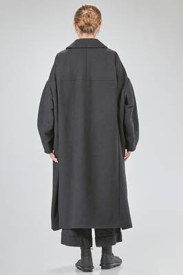 long and wide coat in polyester cloth - COMME des GARÇONS - COMME des GARÇONS 