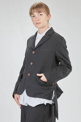 giacca al fianco, lievemente sfiancata, in tela techno di poliestere lavato - COMME des GARÇONS - COMME des GARÇONS 