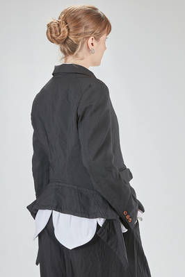 giacca al fianco, lievemente sfiancata, in tela techno di poliestere lavato - COMME des GARÇONS - COMME des GARÇONS 