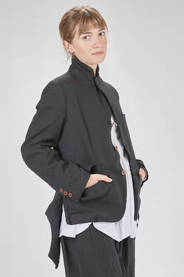 giacca al fianco, lievemente sfiancata, in tela techno di poliestere lavato - COMME des GARÇONS - COMME des GARÇONS 