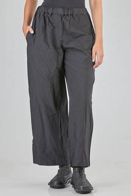 wide trousers in washed techno polyester canvas  - 157