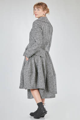 giacca al fianco, asimmetrica, in tweed sfumato di lana e nylon - COMME des GARÇONS - COMME des GARÇONS 