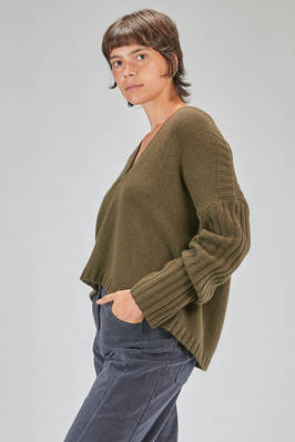hip-lenght sweater, wide, in cashmere knit - KRISTENSEN DU NORD 