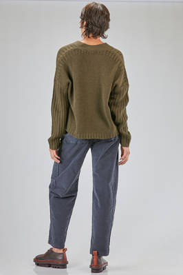hip-lenght sweater, wide, in cashmere knit - KRISTENSEN DU NORD 