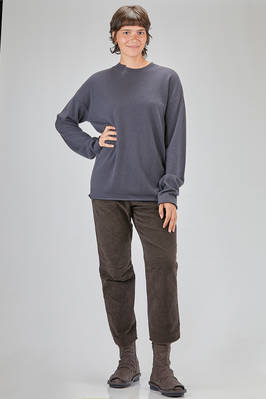 long and wide sweater, in plain cashmere knit - KRISTENSEN DU NORD 