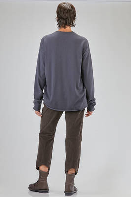 long and wide sweater, in plain cashmere knit - KRISTENSEN DU NORD 