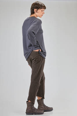 long and wide sweater, in plain cashmere knit - KRISTENSEN DU NORD 