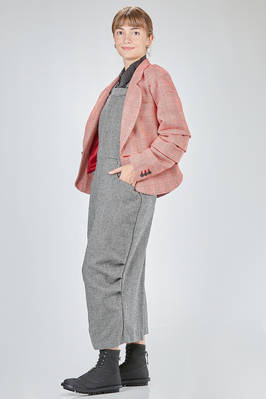 hip-lenght jacket, soft, in wool and polyurethane Prince of Wales - NOIR KEI NINOMIYA 