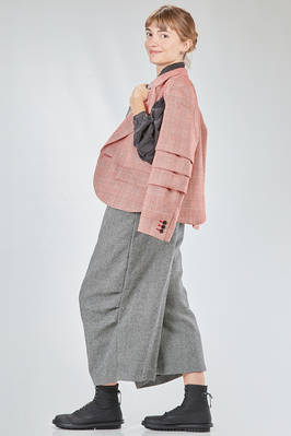 hip-lenght jacket, soft, in wool and polyurethane Prince of Wales - NOIR KEI NINOMIYA 