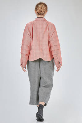 hip-lenght jacket, soft, in wool and polyurethane Prince of Wales - NOIR KEI NINOMIYA 