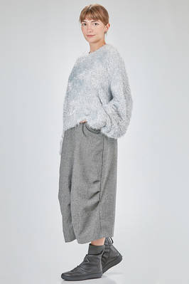 hip-lenght sweater, oversize, in faux fur long-pile polyester knit - NOIR KEI NINOMIYA 