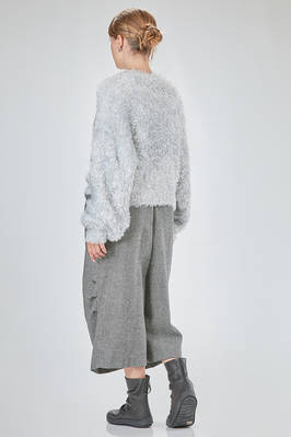 hip-lenght sweater, oversize, in faux fur long-pile polyester knit - NOIR KEI NINOMIYA 