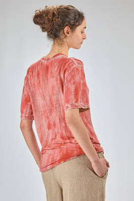 long t-shirt in soft dyed linen jersey - COMME DES GARÇONS 