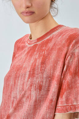 long t-shirt in soft dyed linen jersey - COMME DES GARÇONS 