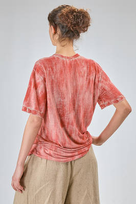 long t-shirt in soft dyed linen jersey - COMME DES GARÇONS 