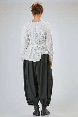 sculpture asymmetrical t-shirt in froissè polyester gauze - COMME DES GARÇONS 