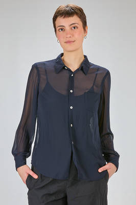 straight-fit shirt in georgette polyester  - 157