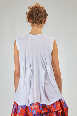 long flared top in polyester jersey - COMME des GARÇONS - COMME des GARÇONS 