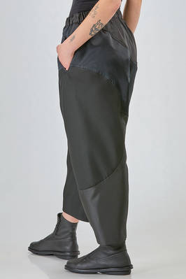 wide trousers in polyester twill and satin - COMME des GARÇONS - COMME des GARÇONS 