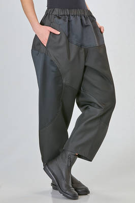 wide trousers in polyester twill and satin - COMME des GARÇONS - COMME des GARÇONS 