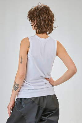 canottiera al fianco, morbida, in jersey di cotone stampato - COMME des GARÇONS - COMME des GARÇONS 