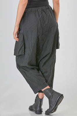 sarouel trousers in pinstriped lightweight techno polyester - COMME des GARÇONS - COMME des GARÇONS 