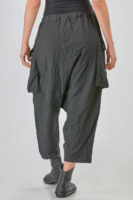 sarouel trousers in pinstriped lightweight techno polyester - COMME des GARÇONS - COMME des GARÇONS 