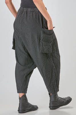 sarouel trousers in pinstriped lightweight techno polyester - COMME des GARÇONS - COMME des GARÇONS 