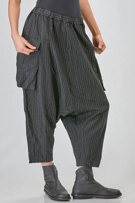 sarouel trousers in pinstriped lightweight techno polyester - COMME des GARÇONS - COMME des GARÇONS 