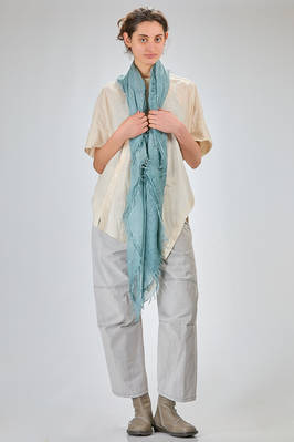 sciarpa ampia in voile di cotone melange - FORME D' EXPRESSION 