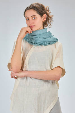 sciarpa ampia in voile di cotone melange - FORME D' EXPRESSION 