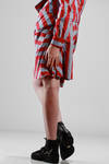 cotton etamine skirt with stripes - VIVIENNE WESTWOOD - Red 