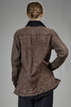 camicia in tela di cotone e rete lavata di lino e lana melange - DANIELA GREGIS 
