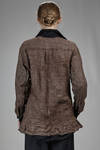 camicia in tela di cotone e rete lavata di lino e lana melange - DANIELA GREGIS 