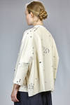 giacca al fianco in tela di lino lavorata a telaio - DANIELA GREGIS 