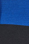 abito sotto al ginocchio, ampio, in maglia rasata di lana con alte righe bicolore - DANIELA GREGIS 