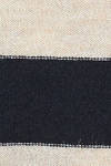 maglia al fianco in maglia rasata di cachemire a righe bicolore - DANIELA GREGIS 