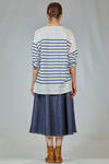 long and wide t-shirt in cotton jersey - FORME D' EXPRESSION 