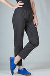 cigarette trousers in stretch cotton, nylon and elastane canvas - MARIA CALDERARA 