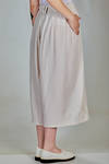 wide trousers in washed and embossed cotton gauze - MOYURU 