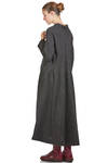 wide longuette dress in virgin wool tartan - ALBUM DI FAMIGLIA 