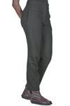 pantalone asciutto in tela di lana vergine e lino - FORME D' EXPRESSION 