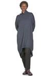 slim trousers in virgin wool and linen canvas - FORME D' EXPRESSION 